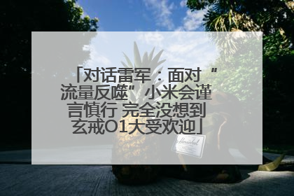 对话雷军：面对“流量反噬”小米会谨言慎行 完全没想到玄戒O1大受欢迎