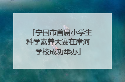 宁国市首届小学生科学素养大赛在津河学校成功举办