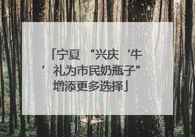 宁夏 “兴庆‘牛’礼为市民奶瓶子”增添更多选择