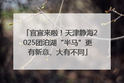 官宣来啦！天津静海2025团泊湖“半马”更有新意、大有不同