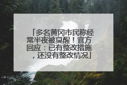多名黄冈市民称经常半夜被臭醒！官方回应：已有整改措施，还没有整改情况