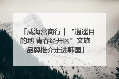 威海营商行｜“逍遥目的地 青春经开区”文旅品牌推介走进韩国