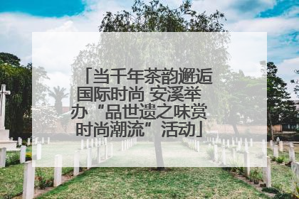 当千年茶韵邂逅国际时尚 安溪举办“品世遗之味赏时尚潮流”活动