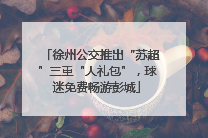 徐州公交推出“苏超”三重“大礼包”，球迷免费畅游彭城