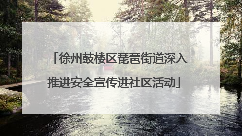 徐州鼓楼区琵琶街道深入推进安全宣传进社区活动