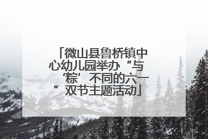 微山县鲁桥镇中心幼儿园举办“与‘粽’不同的六一”双节主题活动