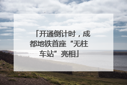 开通倒计时，成都地铁首座“无柱车站”亮相