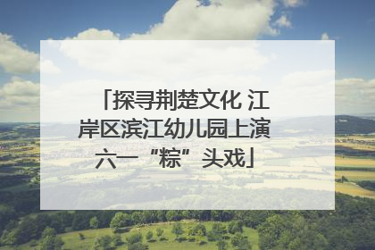 探寻荆楚文化 江岸区滨江幼儿园上演六一“粽”头戏