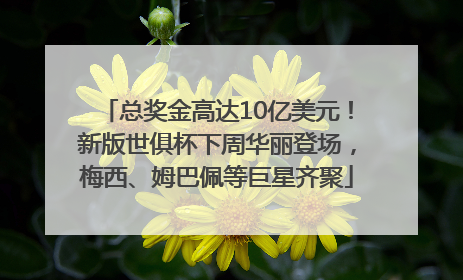 总奖金高达10亿美元！新版世俱杯下周华丽登场，梅西、姆巴佩等巨星齐聚