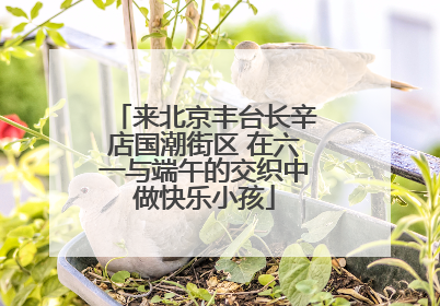 来北京丰台长辛店国潮街区 在六一与端午的交织中做快乐小孩