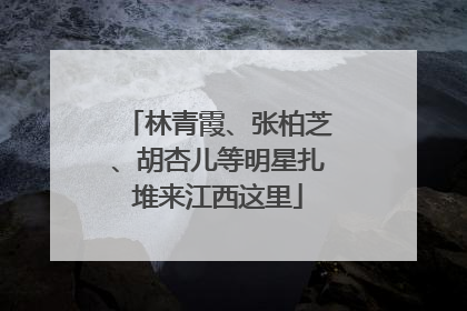 林青霞、张柏芝、胡杏儿等明星扎堆来江西这里