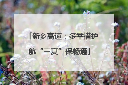 新乡高速：多举措护航“三夏”保畅通