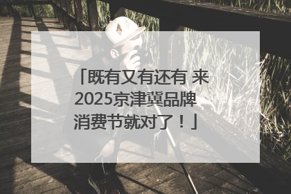 既有又有还有 来2025京津冀品牌消费节就对了！