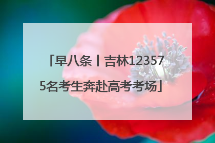 早八条丨吉林123575名考生奔赴高考考场