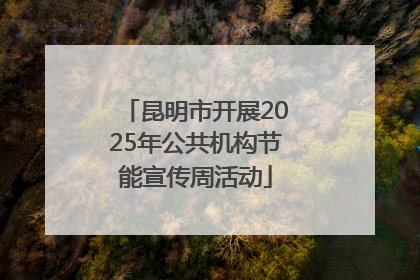 昆明市开展2025年公共机构节能宣传周活动