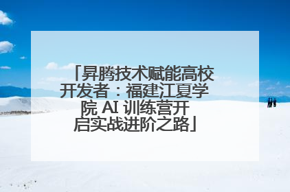 昇腾技术赋能高校开发者：福建江夏学院 AI 训练营开启实战进阶之路