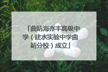 曲靖海亦丰高级中学（建水实验中学曲靖分校）成立