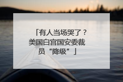 有人当场哭了？美国白宫国安委裁员“降级”