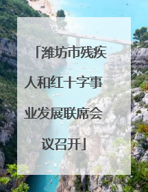 潍坊市残疾人和红十字事业发展联席会议召开
