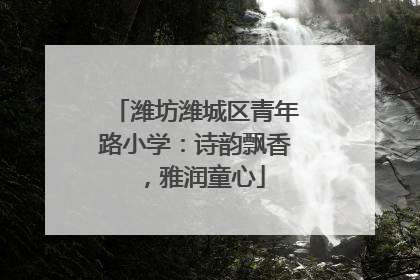 潍坊潍城区青年路小学：诗韵飘香，雅润童心