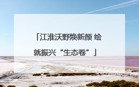 江淮沃野焕新颜 绘就振兴“生态卷”
