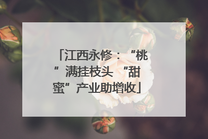 江西永修：“桃”满挂枝头 “甜蜜”产业助增收