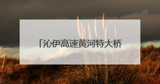 沁伊高速黄河特大桥右幅实现全线贯通