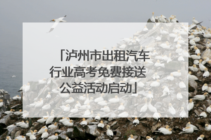 泸州市出租汽车行业高考免费接送公益活动启动