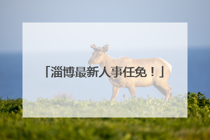 淄博最新人事任免！