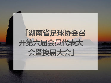 湖南省足球协会召开第六届会员代表大会暨换届大会