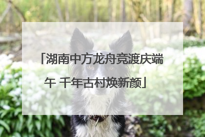 湖南中方龙舟竞渡庆端午 千年古村焕新颜