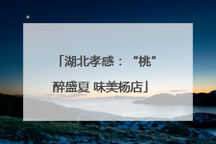 湖北孝感：“桃”醉盛夏 味美杨店
