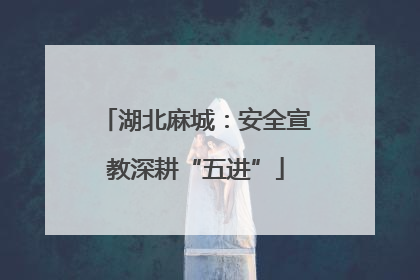 湖北麻城：安全宣教深耕“五进”