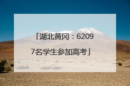 湖北黄冈：62097名学生参加高考