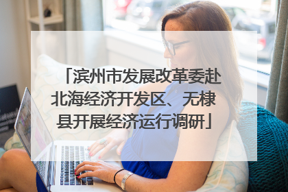 滨州市发展改革委赴北海经济开发区、无棣县开展经济运行调研