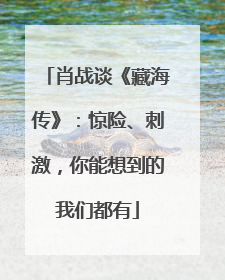 肖战谈《藏海传》：惊险、刺激，你能想到的我们都有