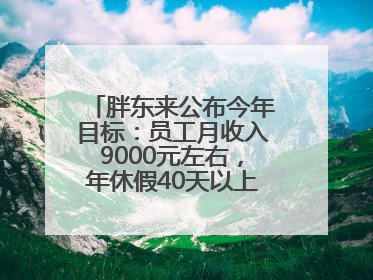 胖东来公布今年目标：员工月收入9000元左右，年休假40天以上，管理层人均分配70万元