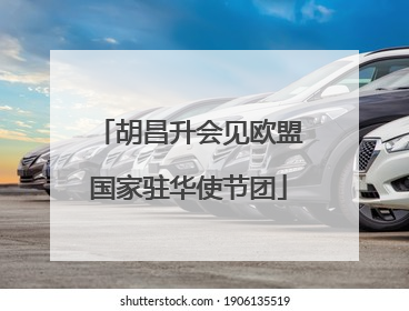 胡昌升会见欧盟国家驻华使节团