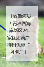 致敬海员！青岛西海岸新区24家优质商户推出优惠“礼包”