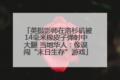英摄影师在洛杉矶被14毫米橡皮子弹射中大腿 当地华人：像误闯“末日生存”游戏