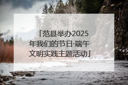 范县举办2025年我们的节日·端午文明实践主题活动