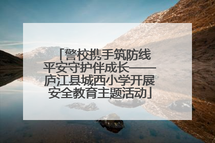 警校携手筑防线 平安守护伴成长——庐江县城西小学开展安全教育主题活动