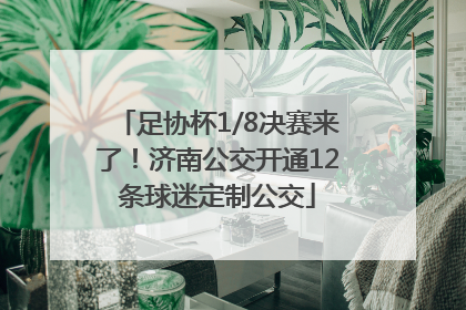 足协杯1/8决赛来了！济南公交开通12条球迷定制公交