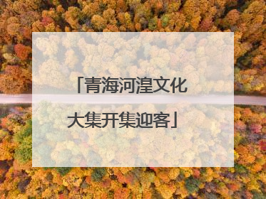 青海河湟文化大集开集迎客