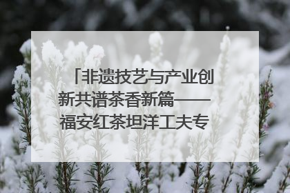 非遗技艺与产业创新共谱茶香新篇——福安红茶坦洋工夫专场推介会在京举办