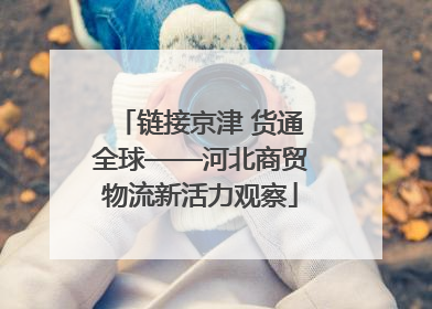链接京津 货通全球——河北商贸物流新活力观察