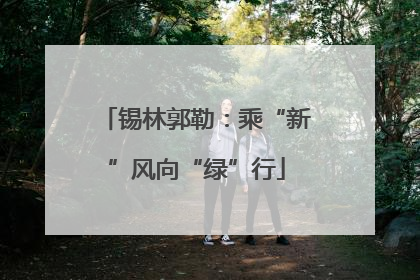 锡林郭勒：乘“新”风向“绿”行
