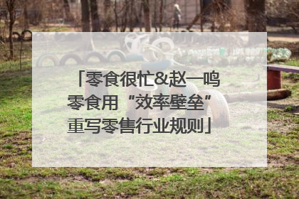 零食很忙&赵一鸣零食用“效率壁垒”重写零售行业规则