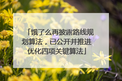 饿了么再披露路线规划算法，已公开并推进优化四项关键算法