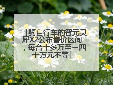骑自行车的智元灵犀X2公布售价区间，每台十多万至三四十万元不等